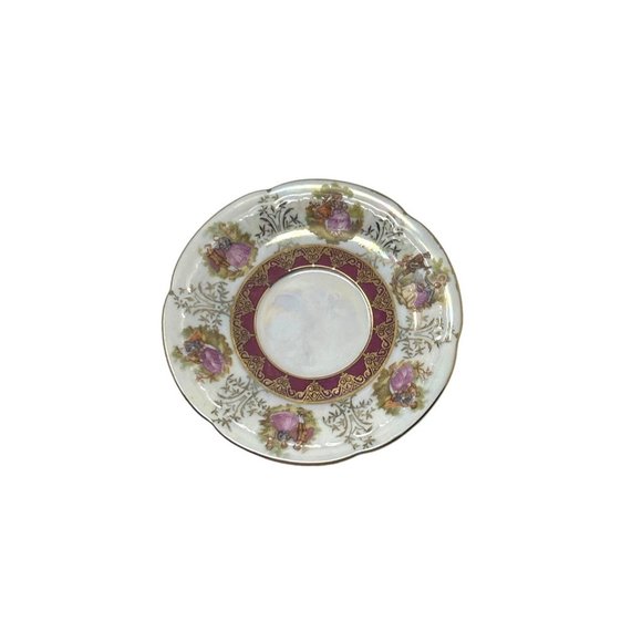 Vintage Victorian Courting Couple Demitasse Tea Cup and Saucer - Picture 6 of 8